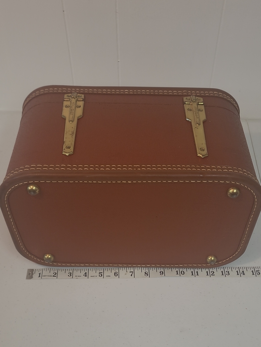 Starline Vintage Lady Baltimore Luggage Train/ Make-up Case w/Gold Tone Hardware - Picture 11 of 16